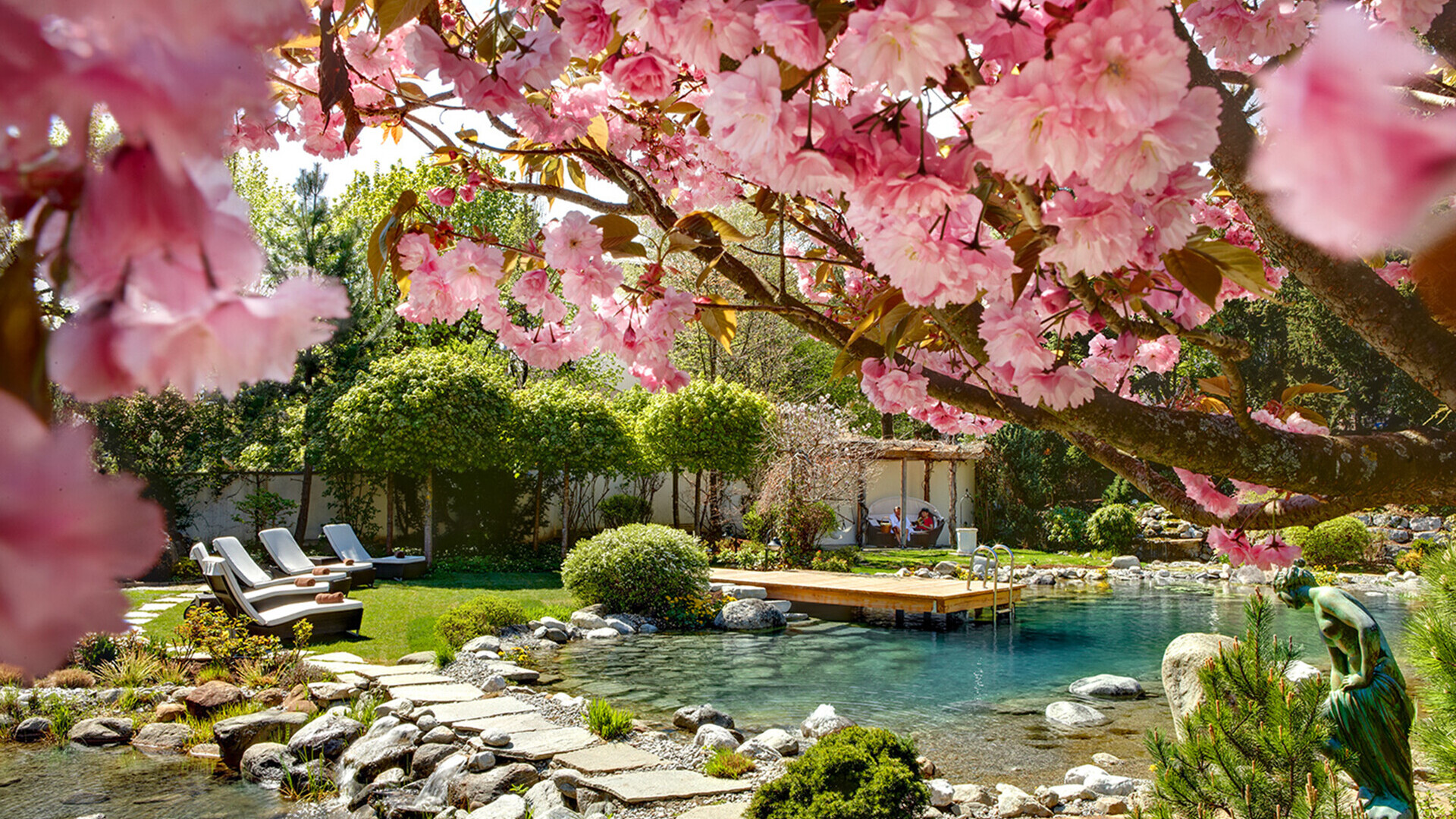 Alpiner Feng Shui Garten im Salzburgerhof Zell am See
 &mdash; Foto: Paul Dahan