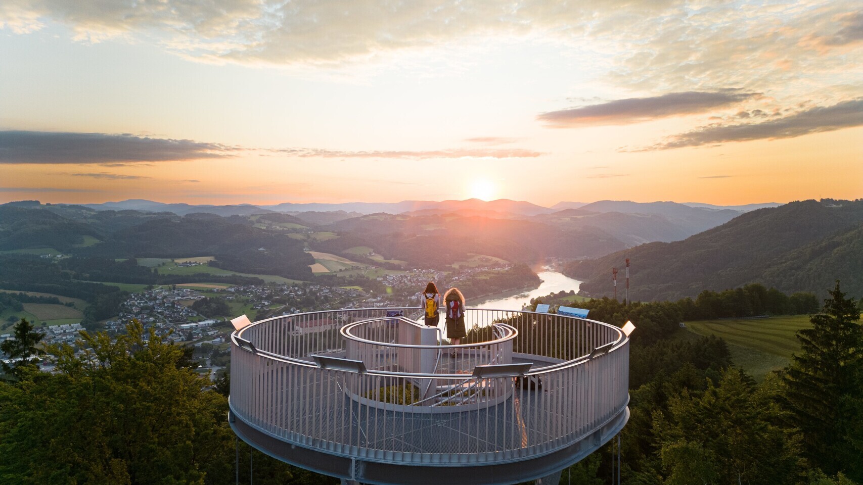 Gobelwarte in Grein — Foto: Tourismusverband Donau Oberösterreich / Kuscheiart 