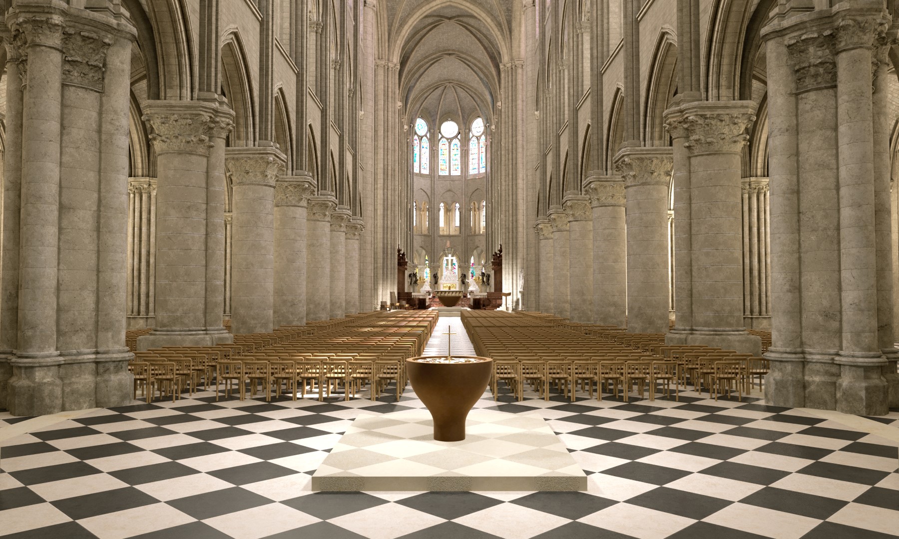 Notre Dame, Baptistère   — Foto: Guillaume Bardet  