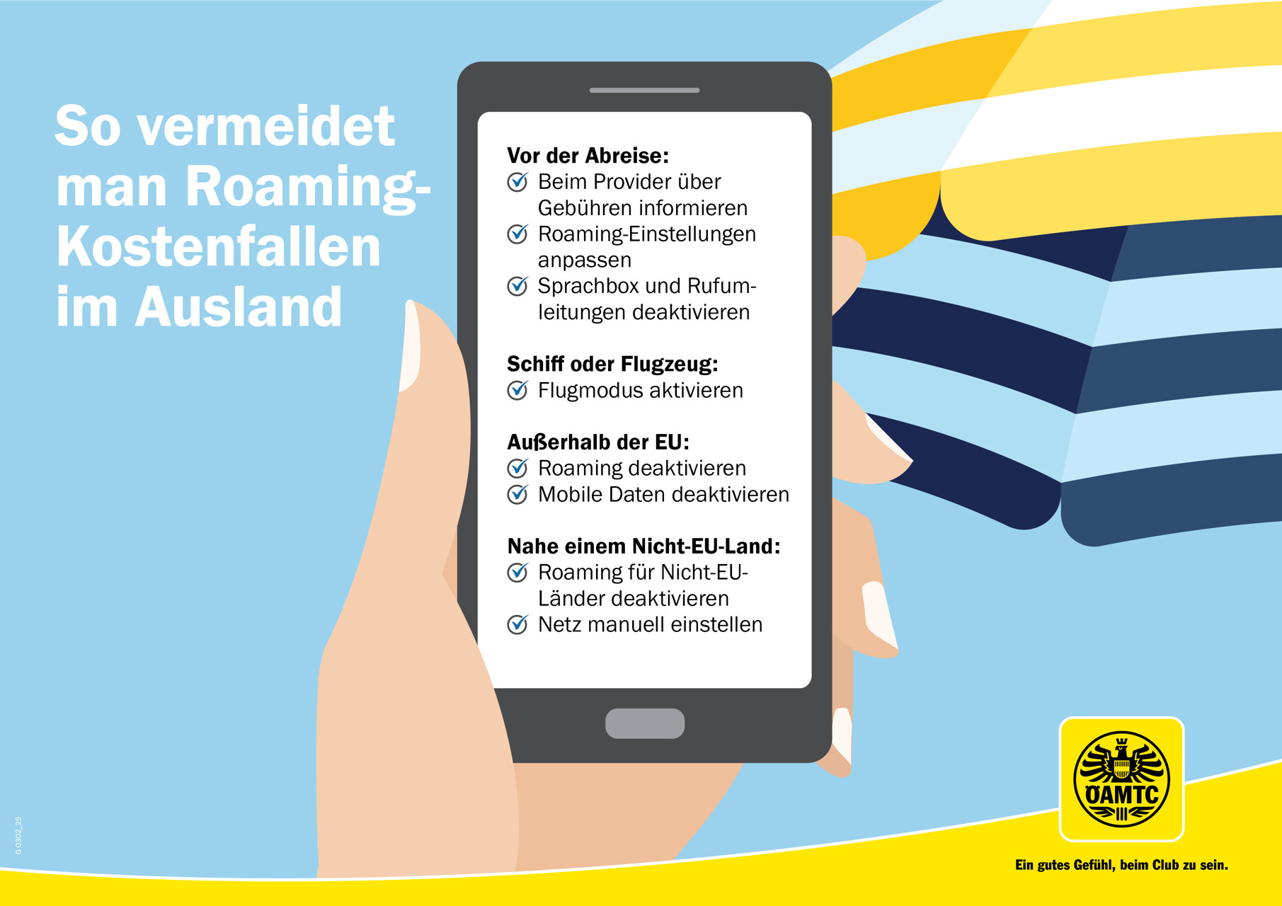 Roaming Gebühren im Ausland — Foto: ÖAMTC