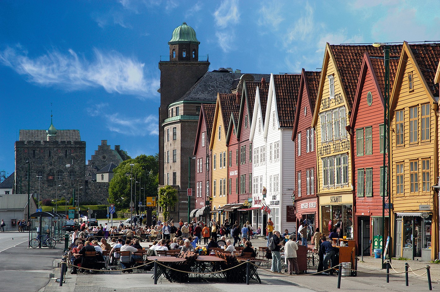 Das berühmte Hanseviertel und UNESCO-Weltkulturerbe Bryggen &mdash; Foto: Visit Bergen
