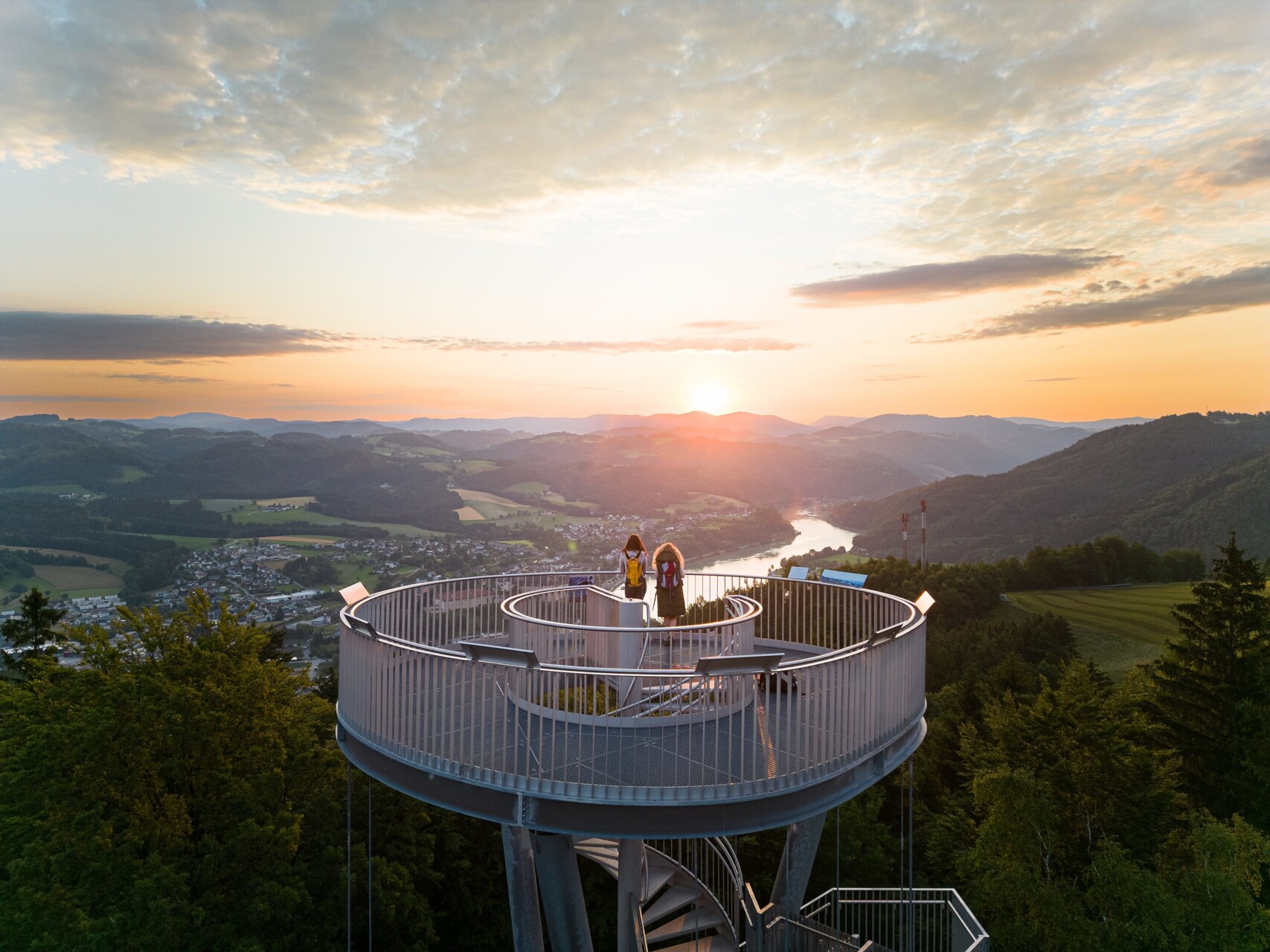 Gobelwarte in Grein — Foto: Tourismusverband Donau Oberösterreich / Kuscheiart 