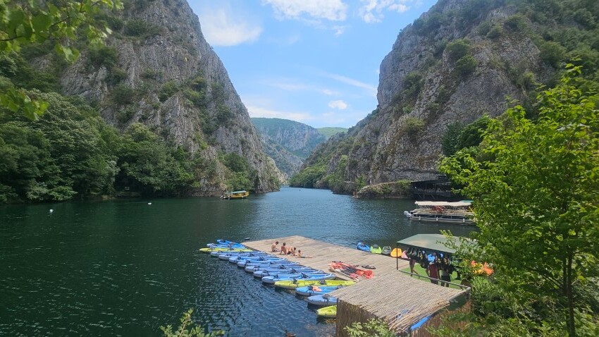 Badeparadies Matka-Canyon &mdash; Foto: Martina Ehn