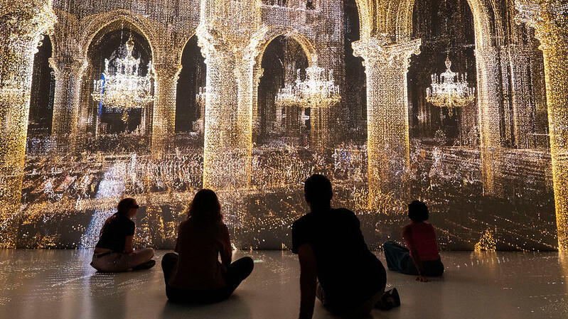 Notre-Dame Immersive / Ars Electronica (AT), Iconem (FR), Histovery (FR) — Foto: Notre Dame 3D data from Andrew Tallon, Yann Arthus Bertrand and TSVP; Photo in Deep Space 8K: Ars Electronica / Magdalena Sick-Leitner