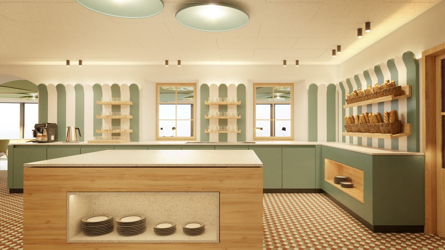 Buffet-Bereich im Bella Posta   &mdash; Foto: studio raro  