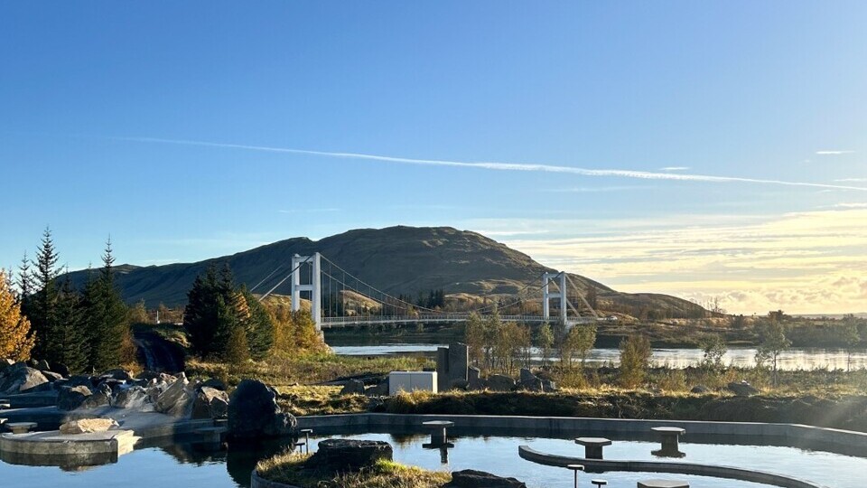 Upper lagoon   — Foto: Laugarás Lagoon