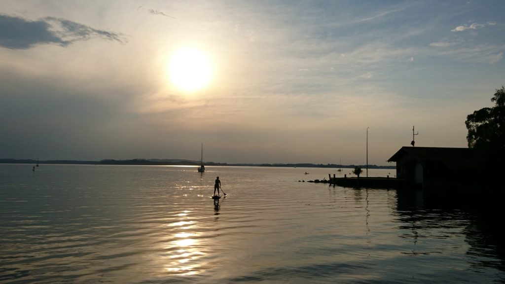 Ruhiges Wasser im Chiemsee — Foto: Christiane Reitshammer