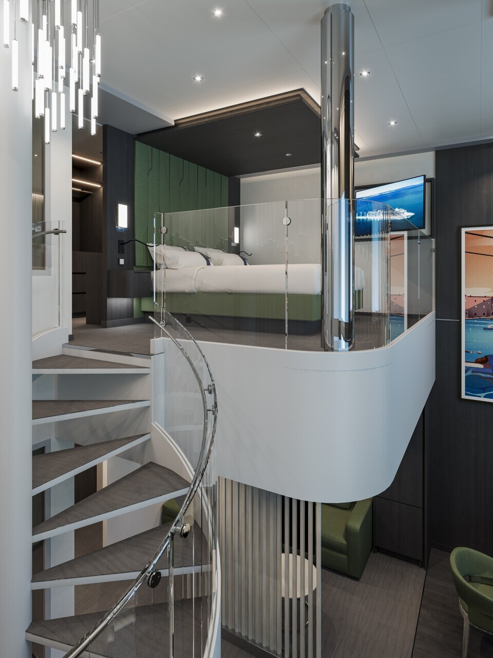 Royal Maisonette-Suite auf zwei Ebenen — Foto: MSC Cruises