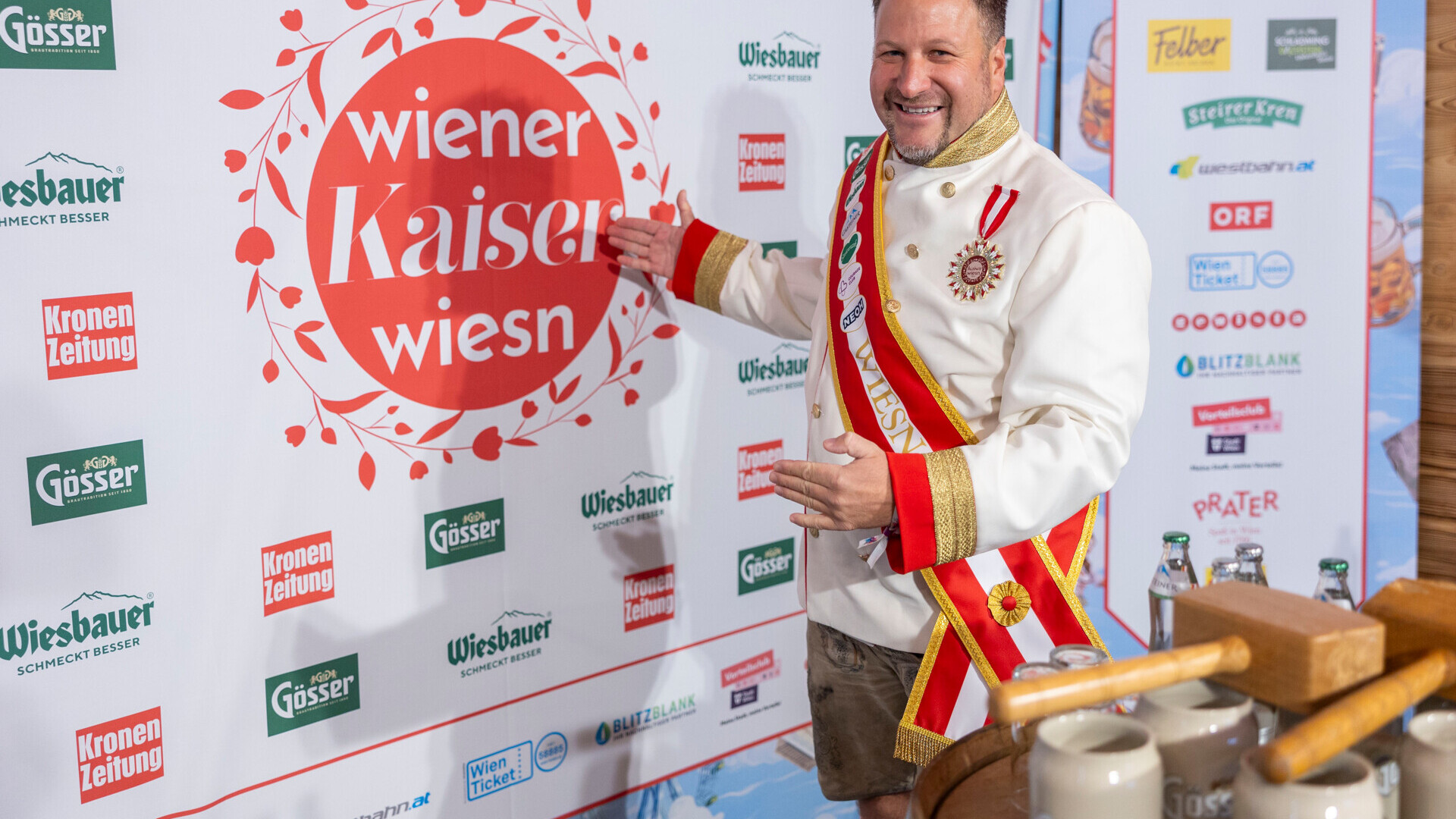 Wiesn-Kaiser und GF der Wiener Kaiser Wiesn Johann Pittermann  — Foto: Diesner / Bubu Dujmic