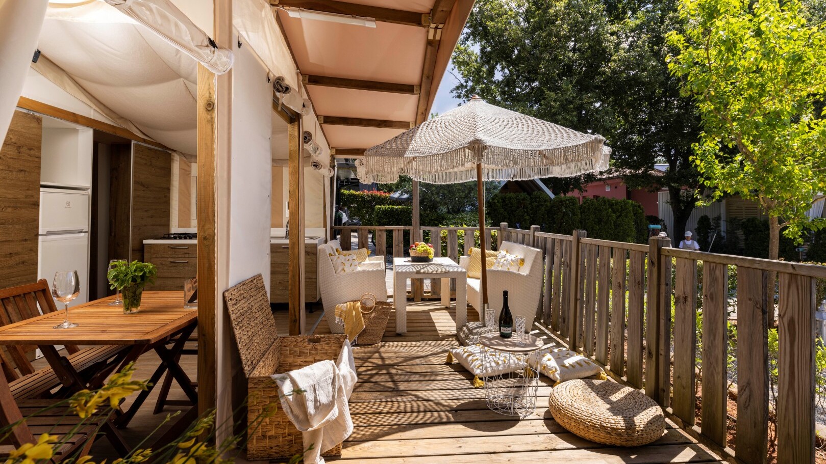 Glamping Zelt im Polidor Camping Resort — Foto: Polidor Camping Resort