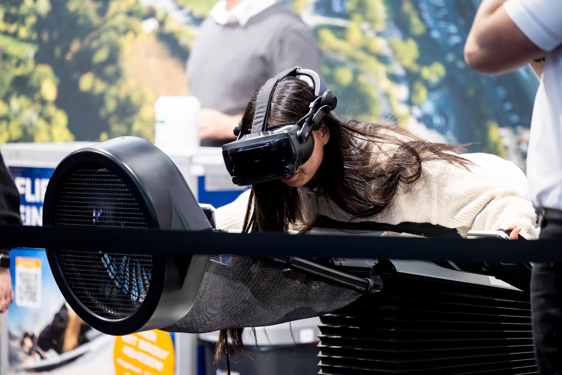 Flugsimulator „Birdly“ — Foto: Flughafen Wien