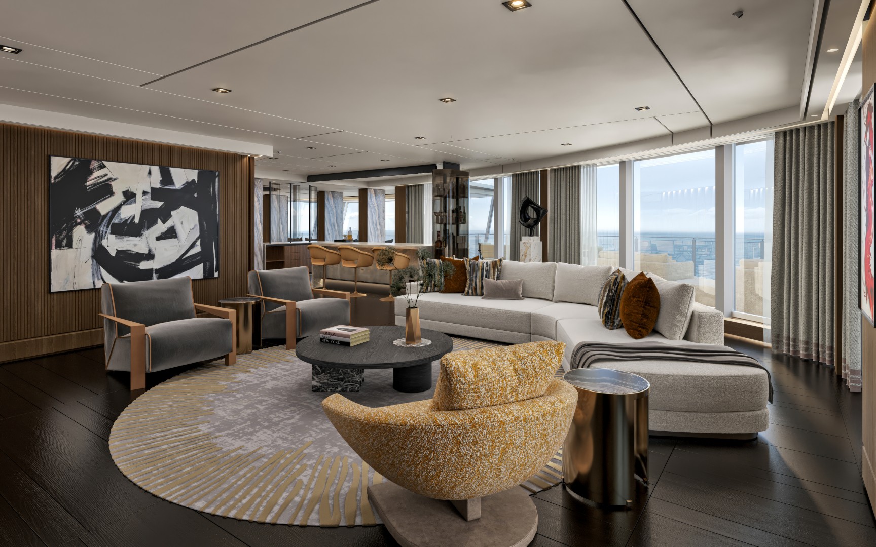 Skyview Regent Suite, Living Room — Foto: Regent Seven Seas Cruises