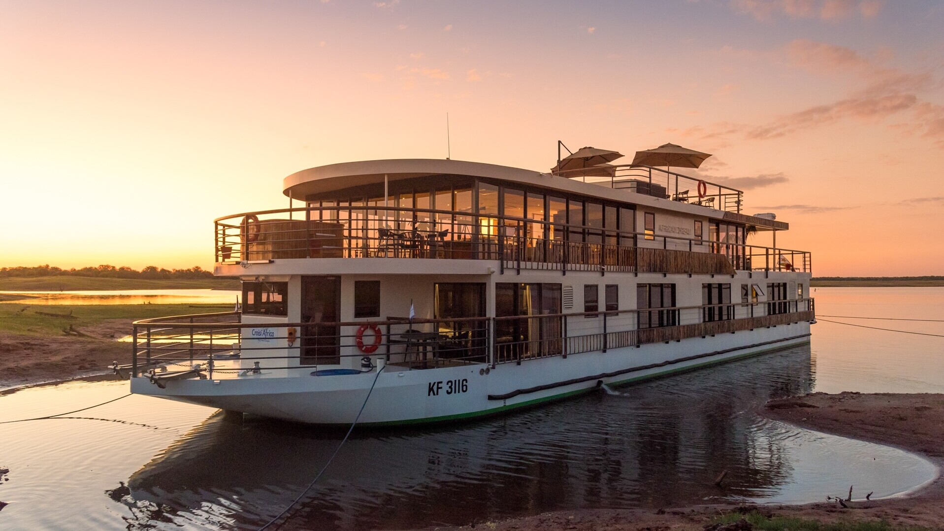 RV African Dream auf dem Zambezi  — Foto: CroisiEurope 