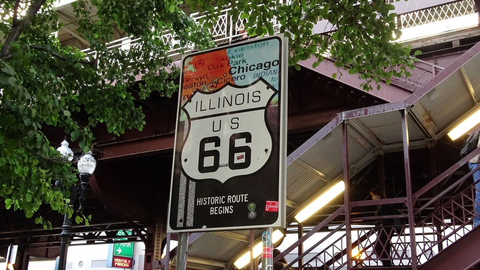 Die Route 66 beginnt und endet in Chicago und Los Angeles — Foto: Christiane Reitshammer