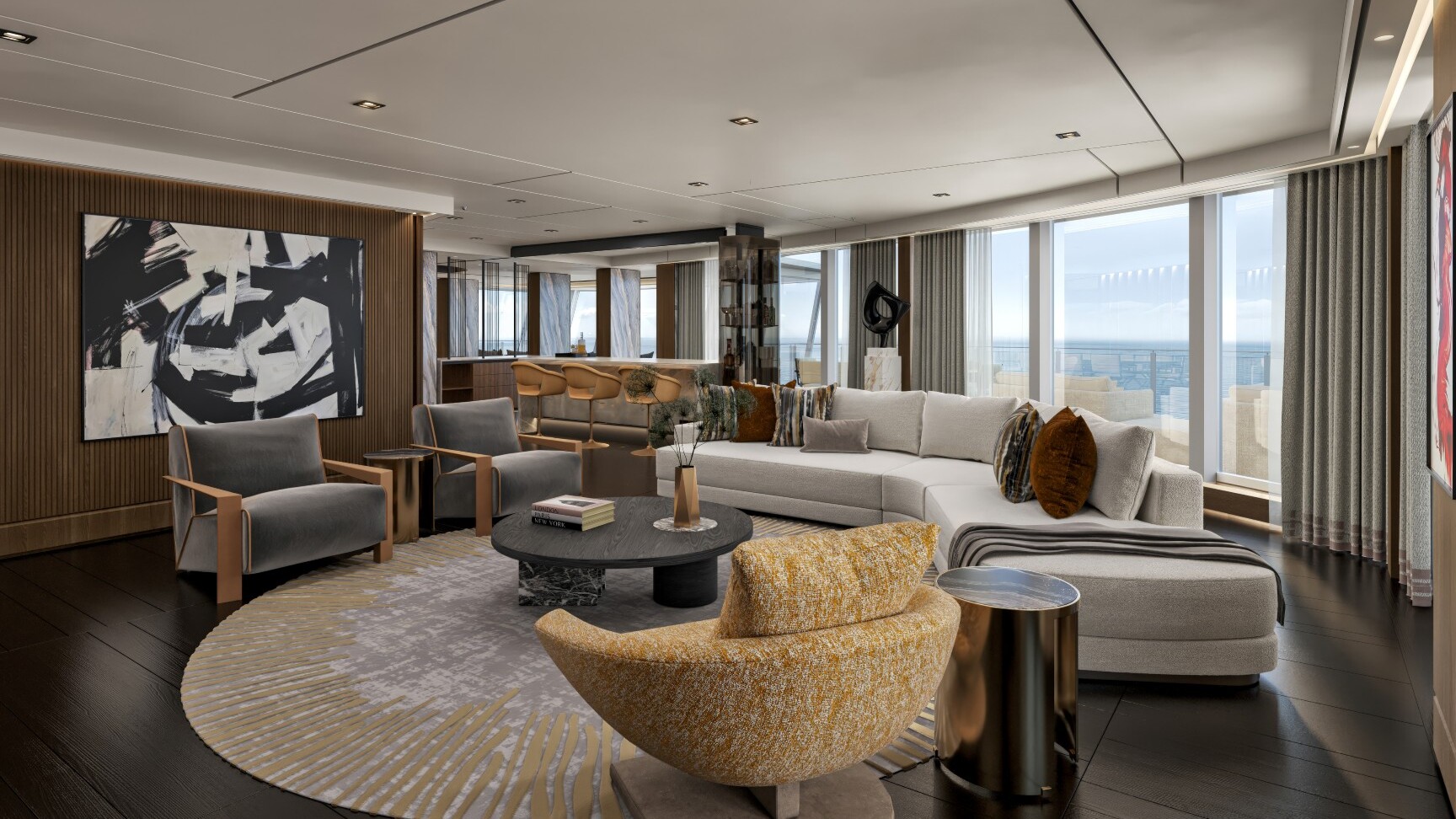 Skyview Regent Suite, Living Room — Foto: Regent Seven Seas Cruises