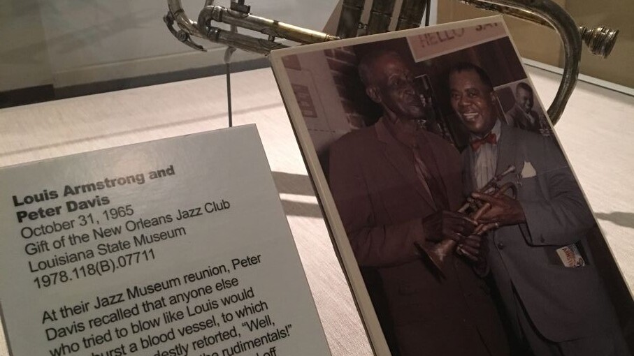 Louisiana: „Louis Armstrong and Peter Davis“ im New Orleans Jazz Museum — Foto: Travel South USA