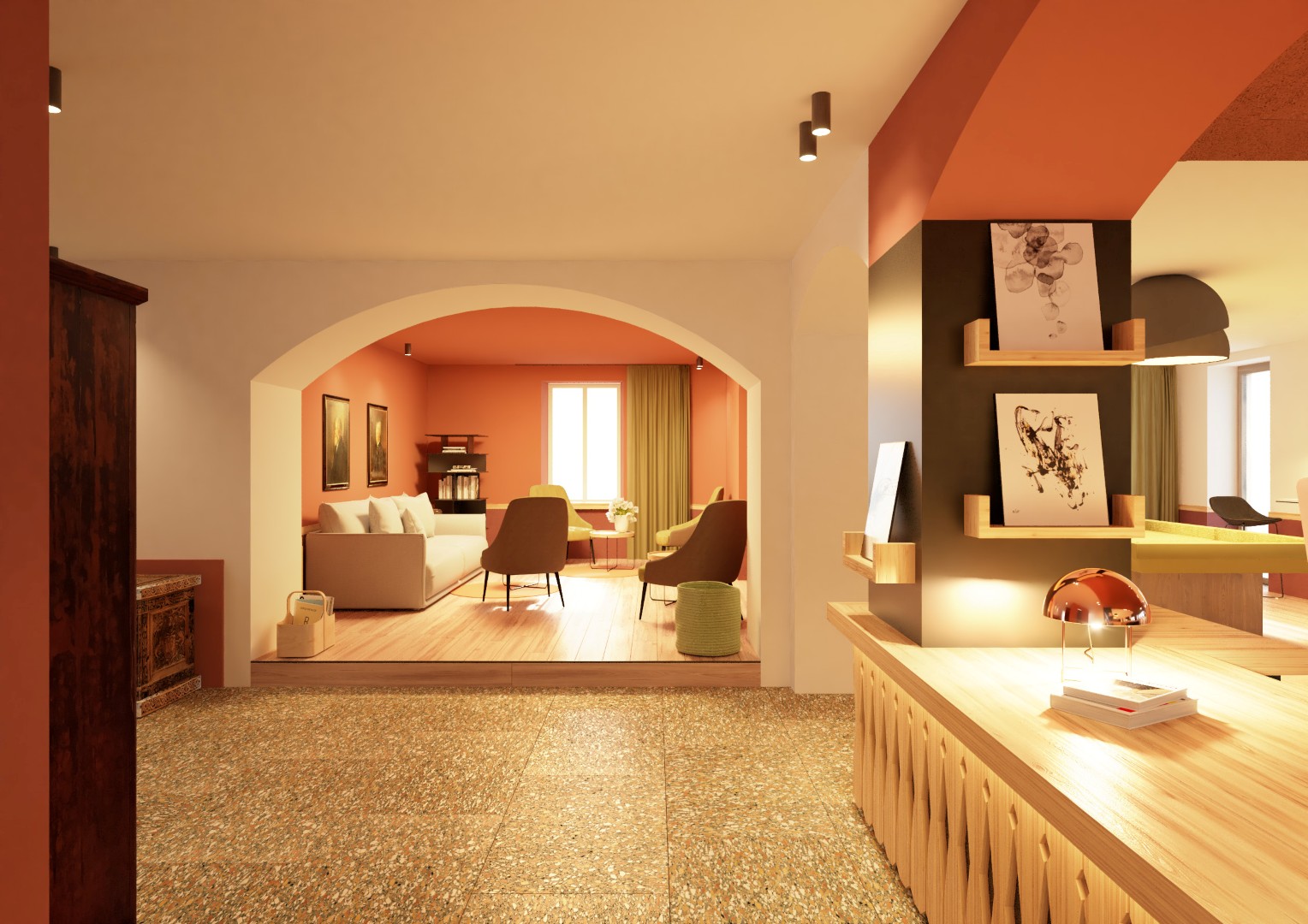 Rezeption Bella Posta — Foto: studio raro