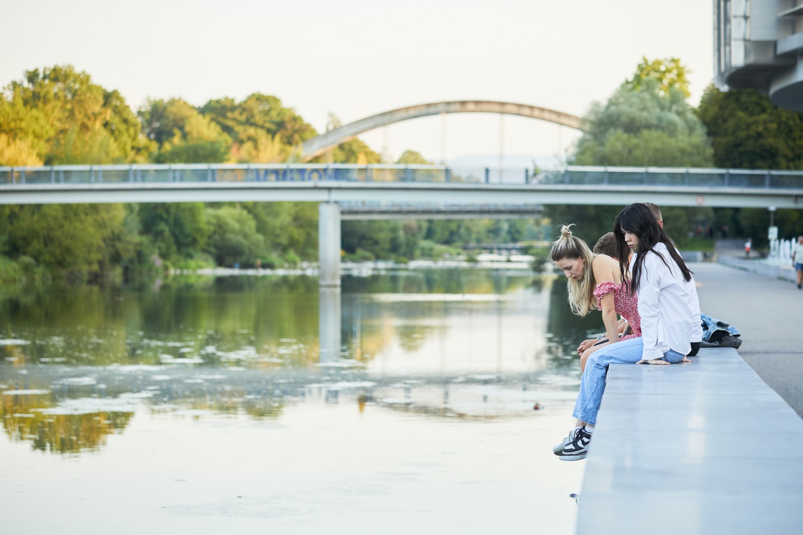 St. Pölten, an der Traisen — Foto: Niederösterreich Werbung / Rupert Pessl  