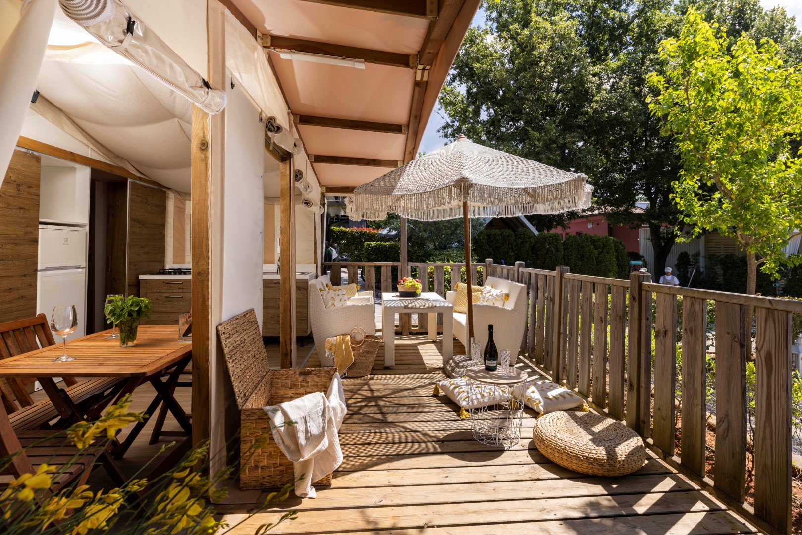 Glamping Zelt im Polidor Camping Resort — Foto: Polidor Camping Resort