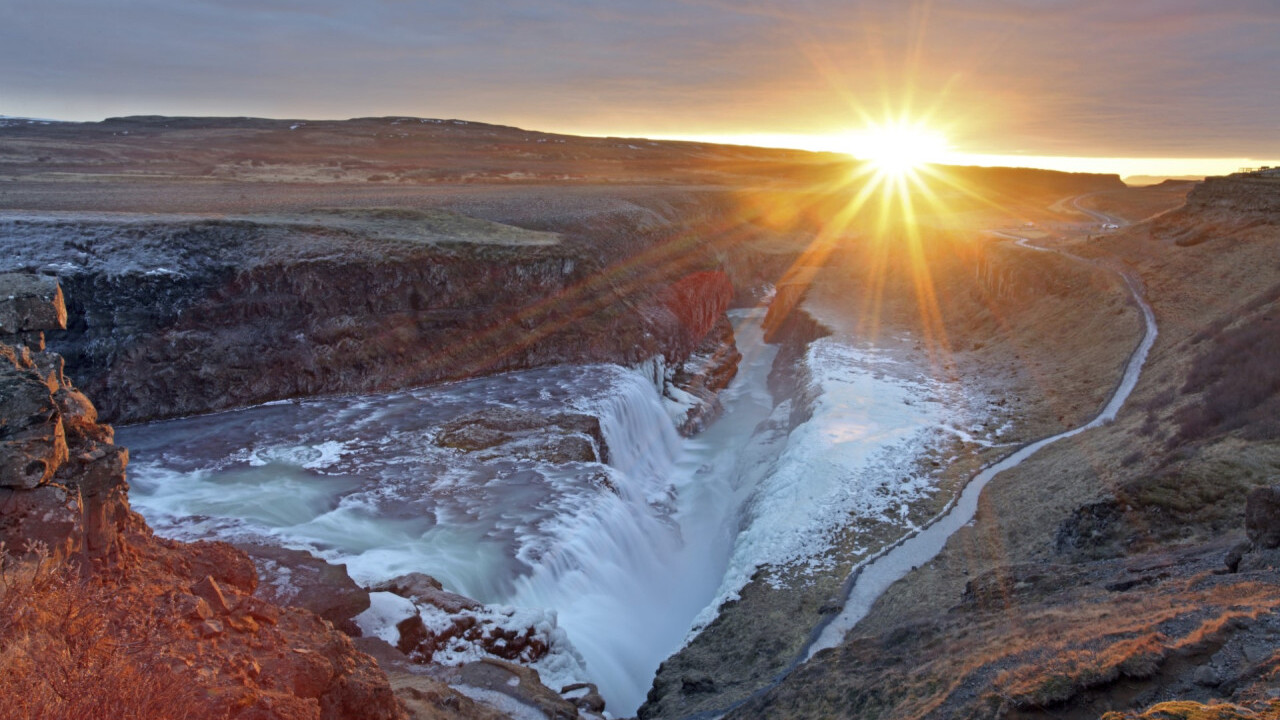 Gullfoss Wasserfall in Island — Foto: GTA Touristik