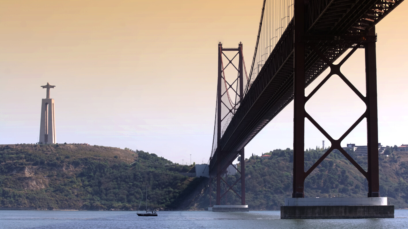 Tejo, Ponte 25 de Abril und Christo Rei — Foto: Turismo de Lisboa