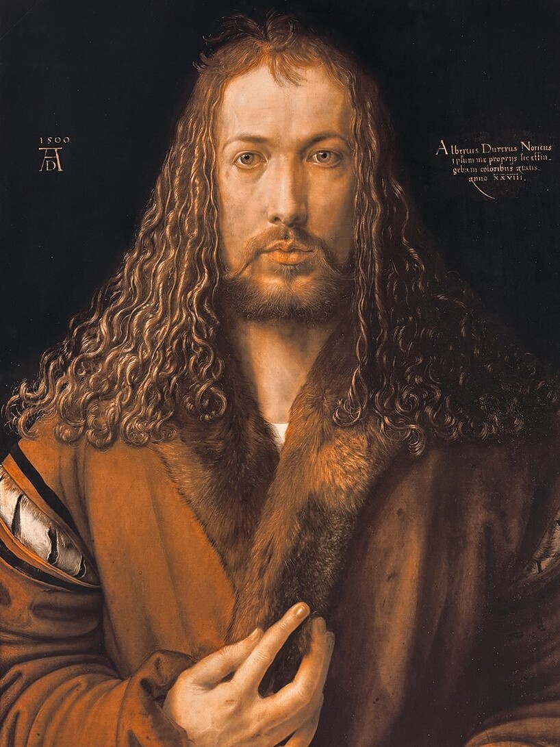 Albrecht Dürer, Selbstbildnis um 1500 — Foto: Wilfried Kropp