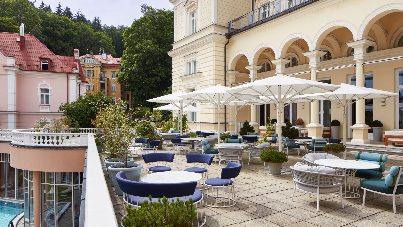 Falkensteiner Spa Resort Marienbad, Terrasse — Foto: FMTG