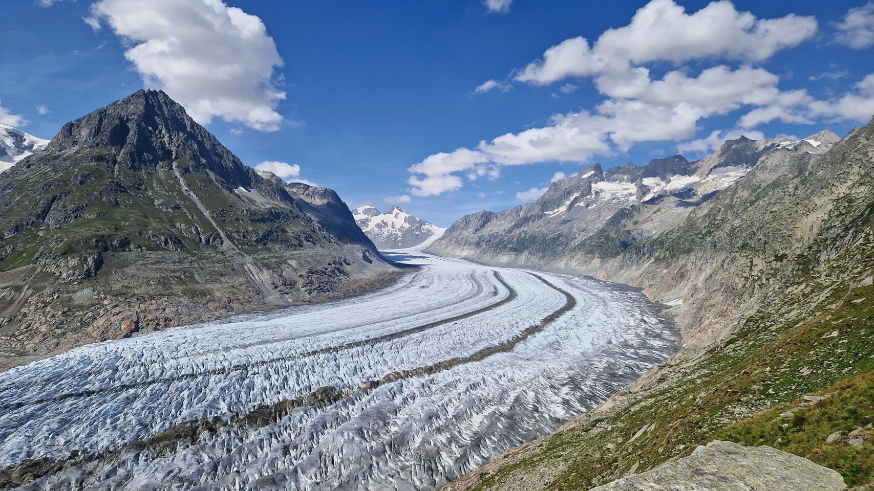 Der Aletsch-Gletscher in voller Pracht, gesehen vom Eggishorn — Foto: Elo Resch-Pilcik