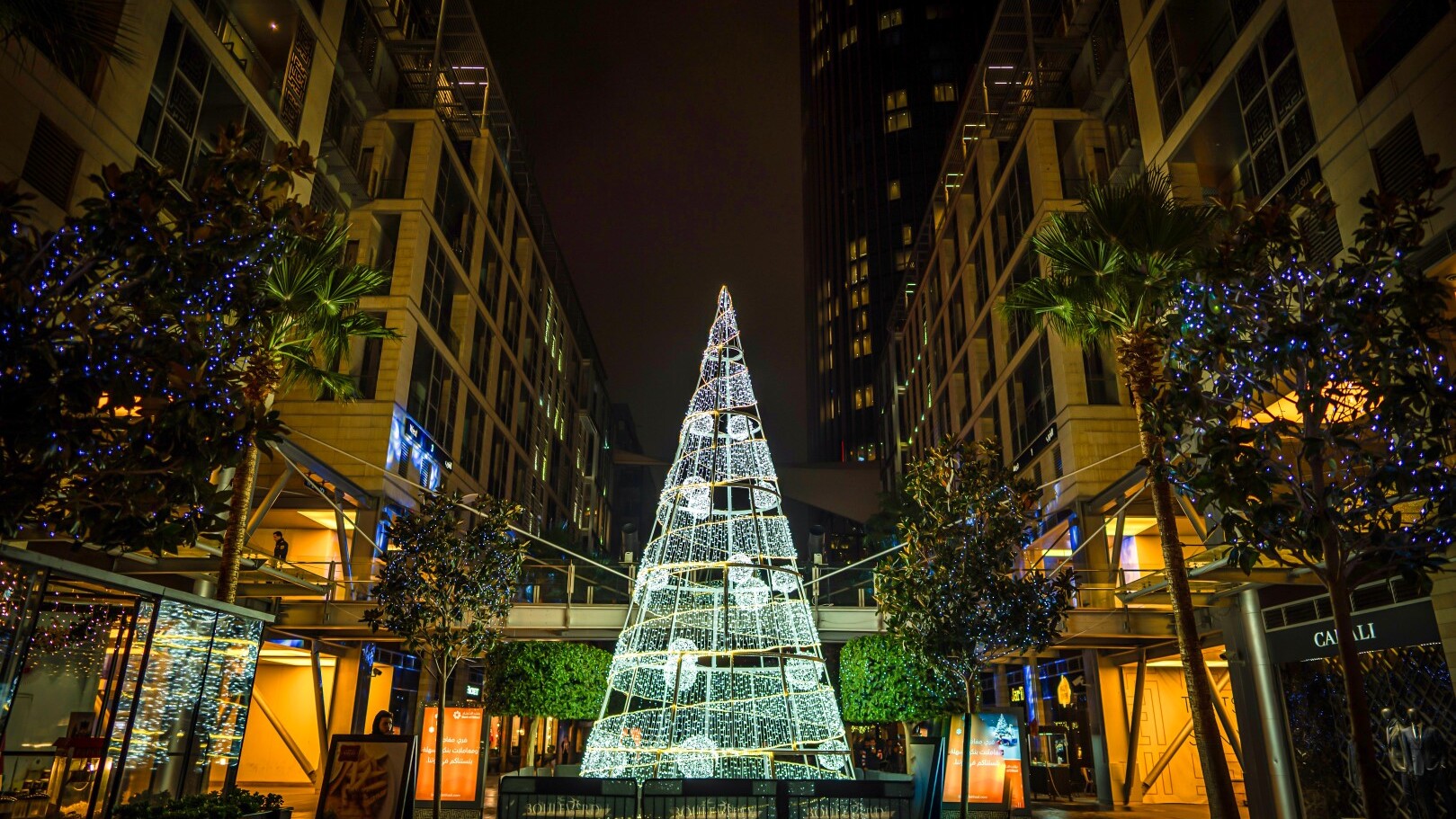 Weihnachtliche Festbeleuchtung in Amman — Foto: Visit Jordan