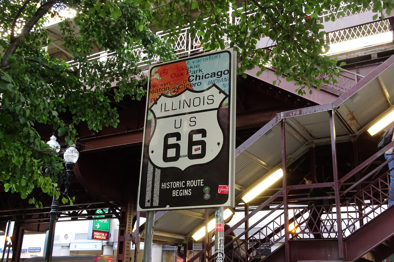 Die Route 66 beginnt und endet in Chicago und Los Angeles — Foto: Christiane Reitshammer