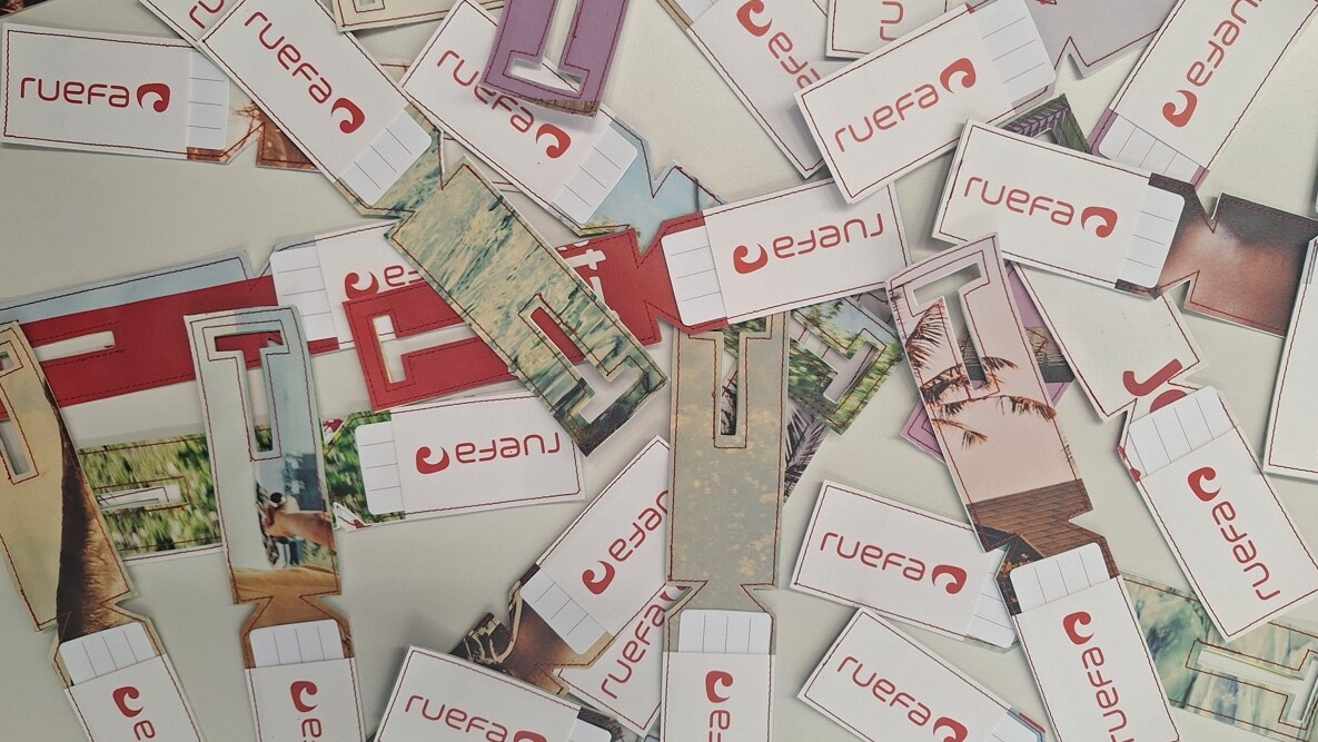 Ruefa-Kofferanhänger aus alten Werbeplanen — Foto: Ruefa