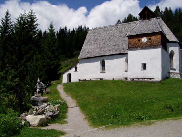 Vorarlberg, Silbertal, Knappenkapelle am Kristberg — Foto: Jürgen Zudrell