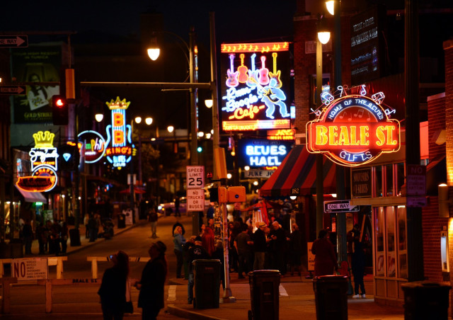 Amerikas Bluesmeile Beale Street — Foto: Memphis Travel