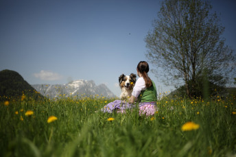 Urlaub mit Hund am Grundlsee — Foto: Narzissendorf Zloam