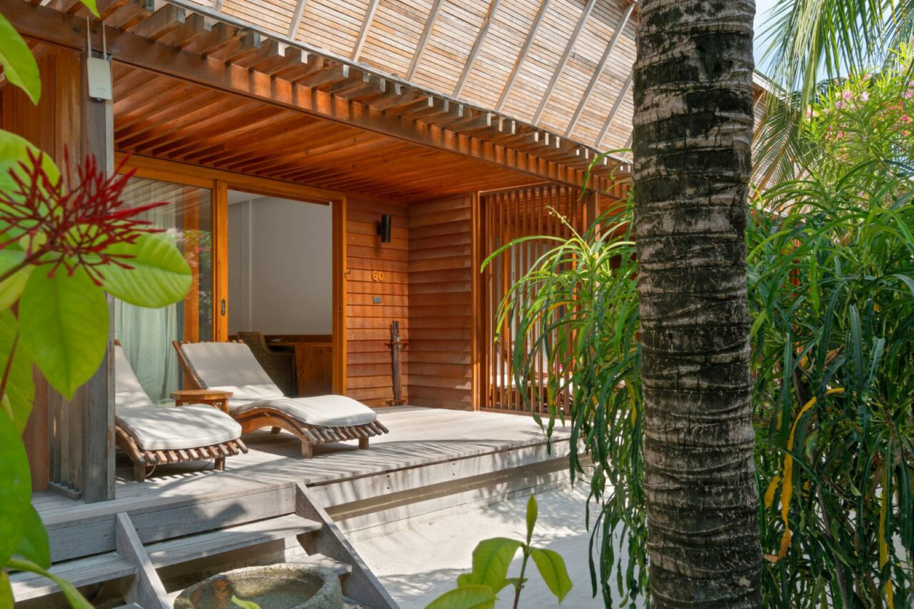 Barefoot Eco Hotel auf der Insel Hanimaadhoo — Foto: Visit Maldives